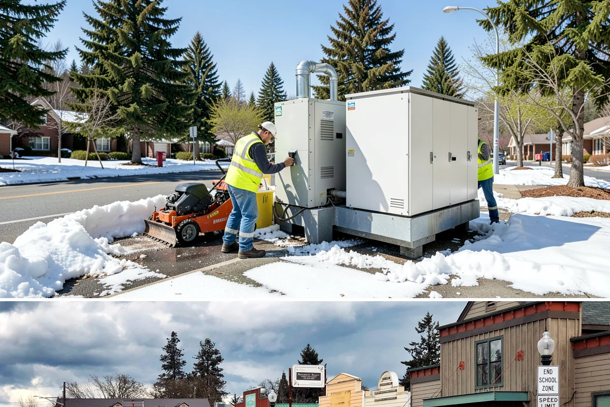 Right-of-Way Maintenance in Roy, Pierce County, WA - Growth-season mowing and brush passes concentrate from late spring through early fall, with storm-driven clearing and drainage...