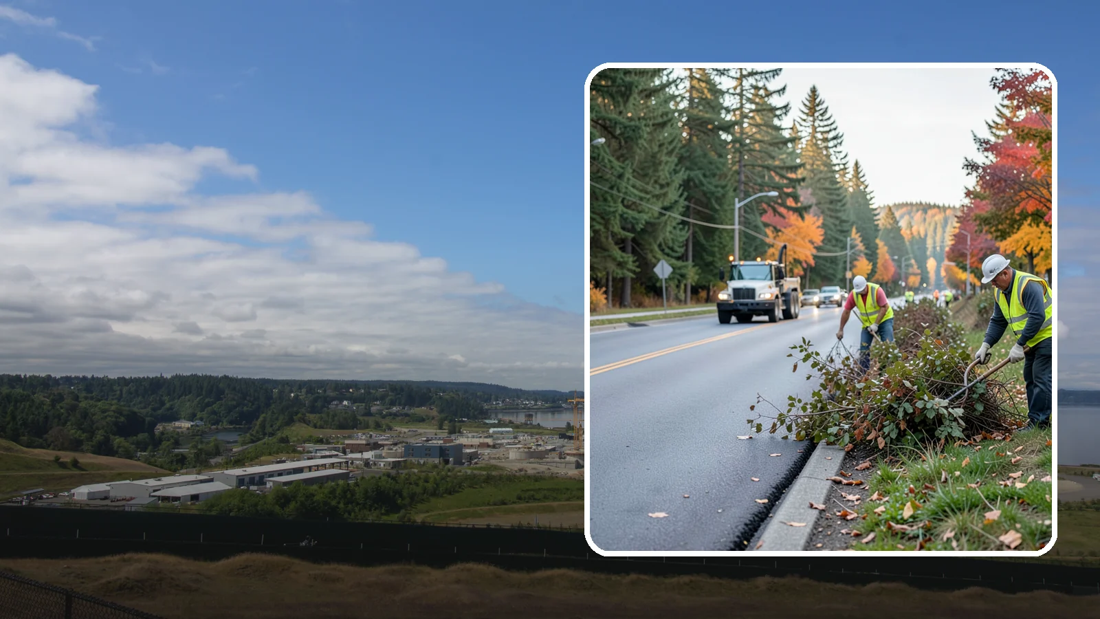Right-of-Way Maintenance in University Place, Pierce County, WA - Vegetation and appearance management along public rights-of-way to maintain safety, access, and clearance.
