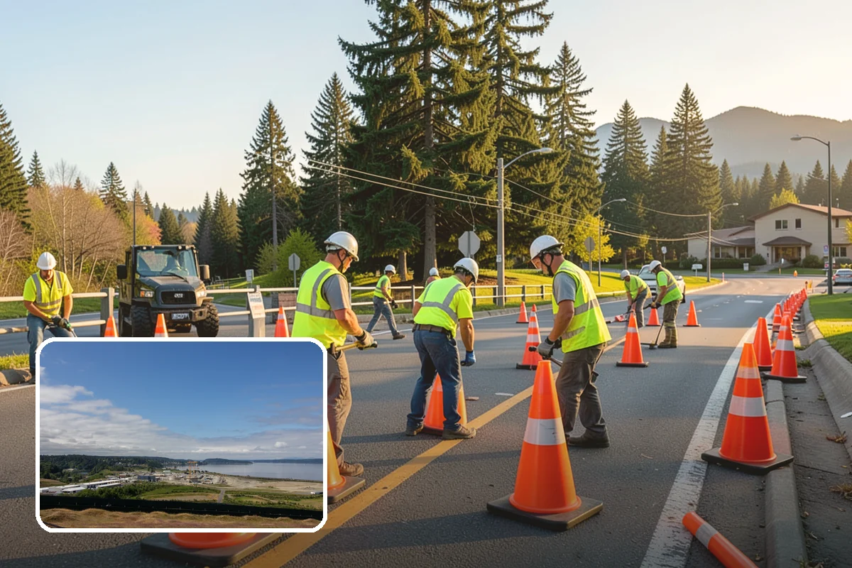 Right-of-Way Maintenance in University Place, Pierce County, WA - Improved roadside safety and driver visibility