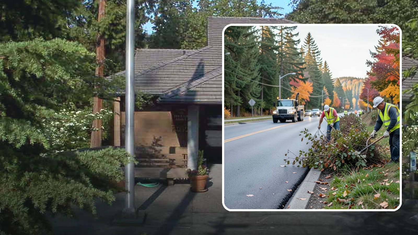 Right-of-Way Maintenance in Yarrow Point, King County, WA - Vegetation and appearance management along public rights-of-way to maintain safety, access, and clearance.