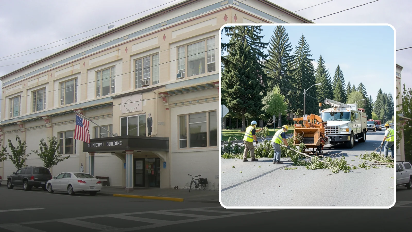 Right-of-Way Tree Clearing in Anacortes, Skagit County, WA - We clear trees and encroaching limbs from roadway and utility rights-of-way to restore clearances and sight lines for public...