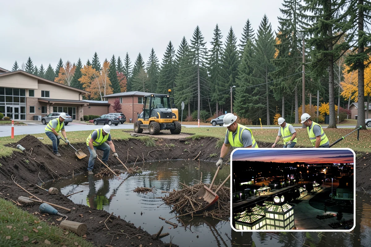 Right-of-Way Tree Clearing in Auburn, King County, WA - Restored clearances improve safety for vehicles, cyclists, and pedestrians