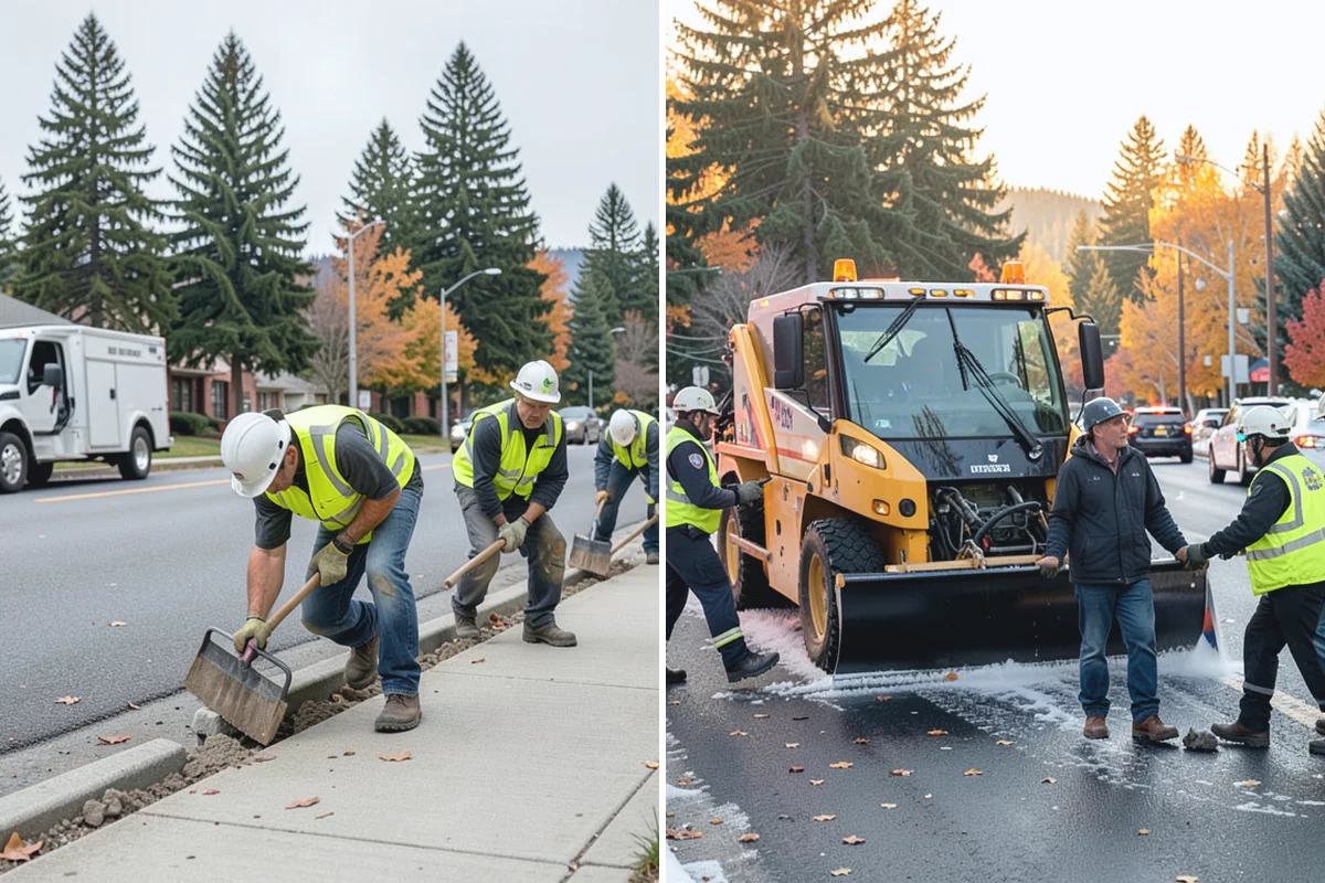 Right-of-Way Tree Clearing in Beaux Arts Village, King County, WA - We survey the corridor to define clearance targets and conflict trees