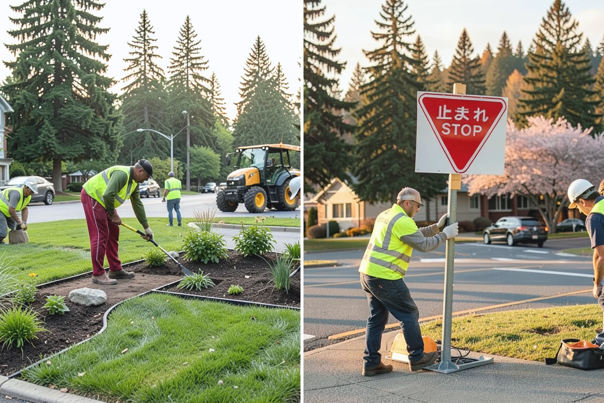 Right-of-Way Tree Clearing in Bonney Lake, Pierce County, WA - We survey the corridor to define clearance targets and conflict trees