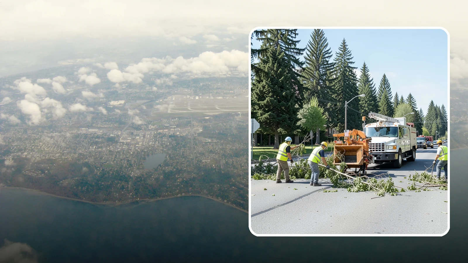 Right-of-Way Tree Clearing in Burien, King County, WA - We clear trees and encroaching limbs from roadway and utility rights-of-way to restore clearances and sight lines for public...