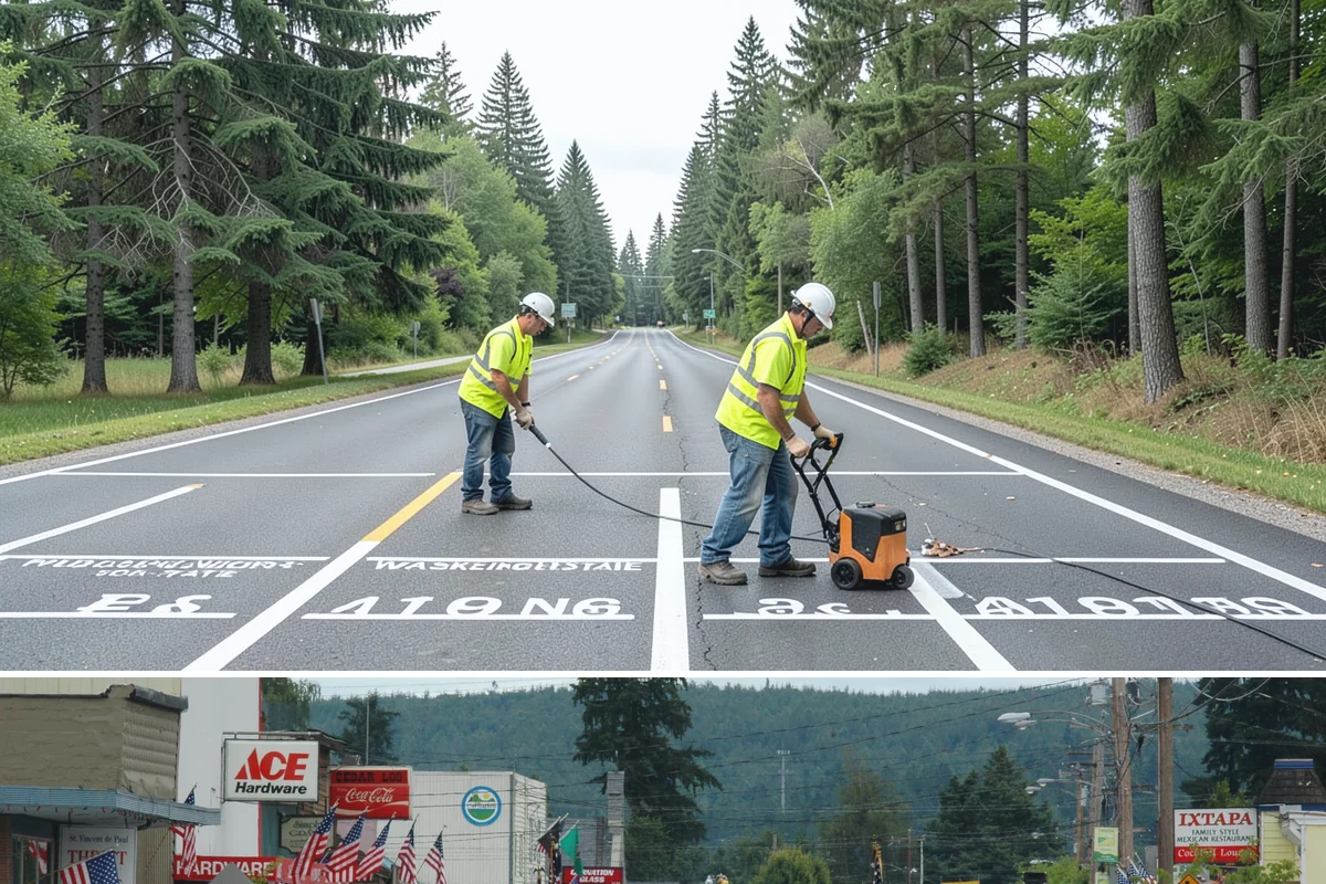 Right-of-Way Tree Clearing in Carnation, King County, WA - Right-of-way clearing is performed year-round, with dormant-season work reducing traffic impact and improving cut visibility.