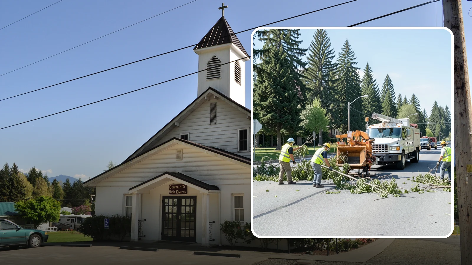 Right-of-Way Tree Clearing in Concrete, Skagit County, WA - We clear trees and encroaching limbs from roadway and utility rights-of-way to restore clearances and sight lines for public...