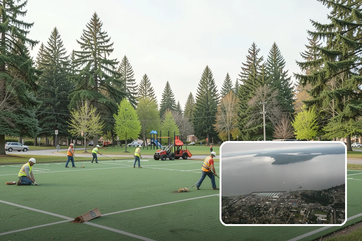 Right-of-Way Tree Clearing in Des Moines, King County, WA - Restored clearances improve safety for vehicles, cyclists, and pedestrians