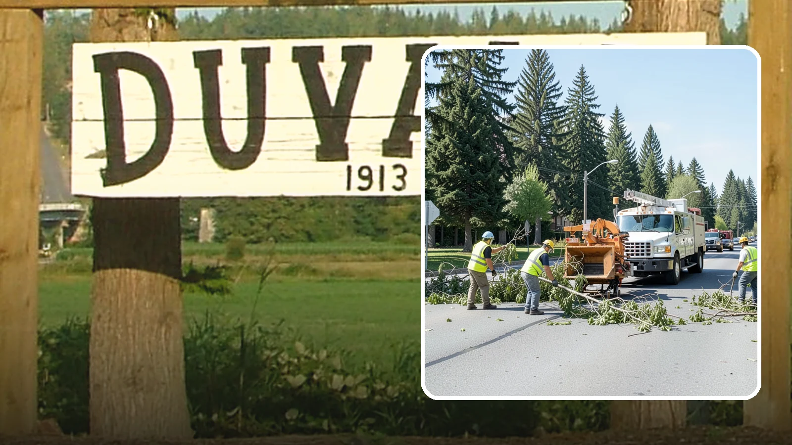 Right-of-Way Tree Clearing in Duvall, King County, WA - We clear trees and encroaching limbs from roadway and utility rights-of-way to restore clearances and sight lines for public...