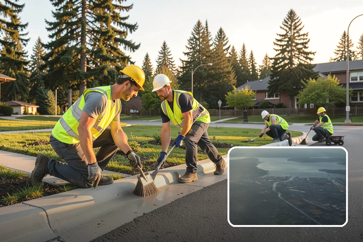 Right-of-Way Tree Clearing in Fife, Pierce County, WA - Restored clearances improve safety for vehicles, cyclists, and pedestrians