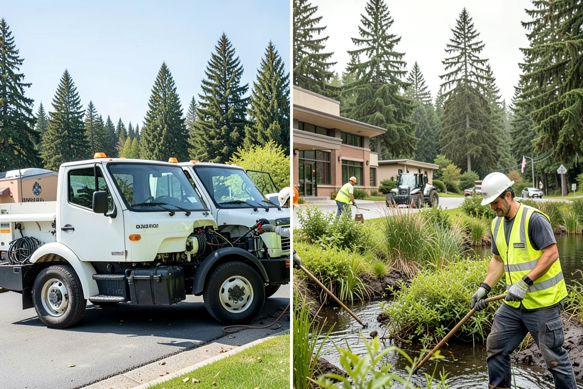 Right-of-Way Tree Clearing in Fircrest, Pierce County, WA - We survey the corridor to define clearance targets and conflict trees