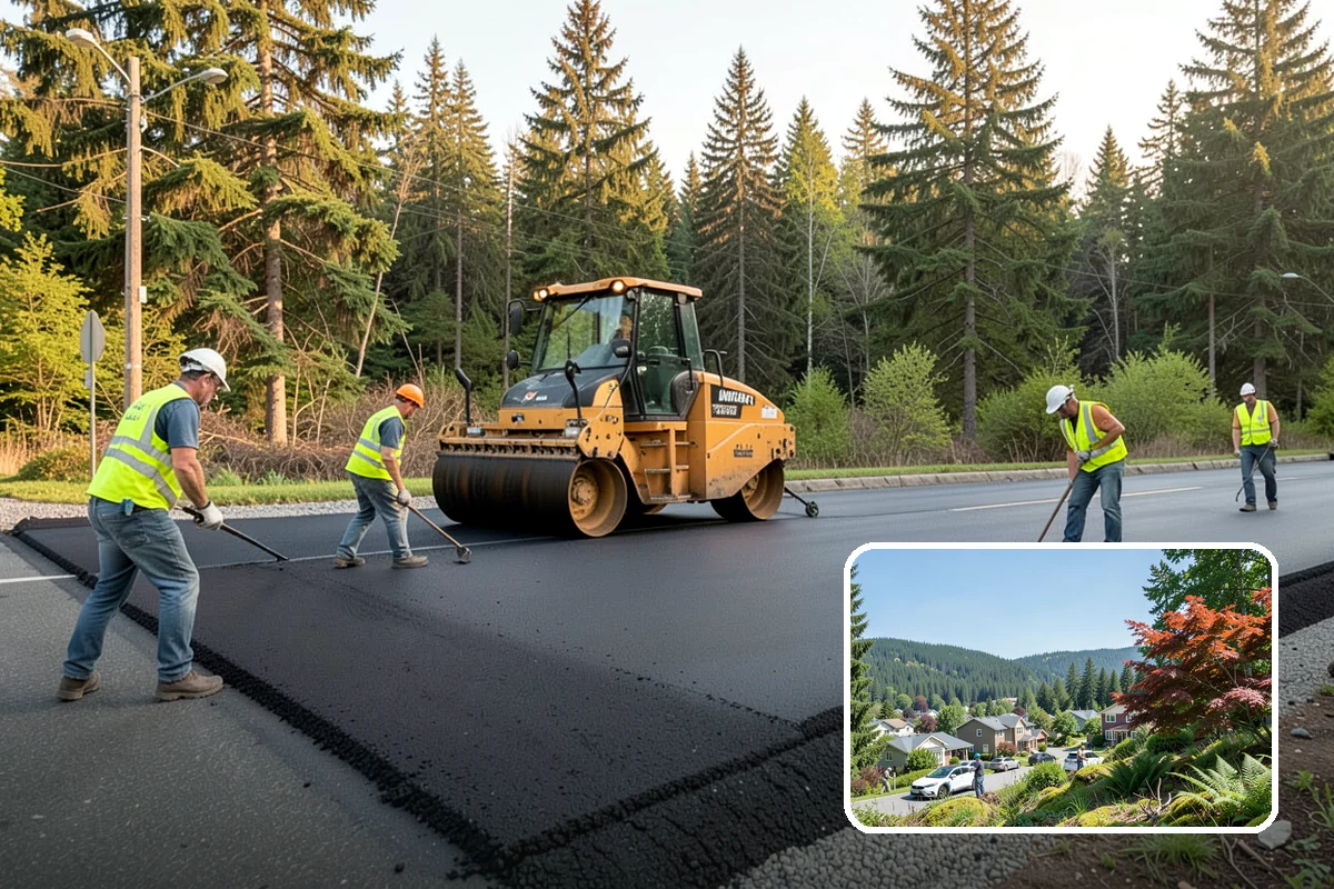 Right-of-Way Tree Clearing in Index, Snohomish County, WA - Restored clearances improve safety for vehicles, cyclists, and pedestrians