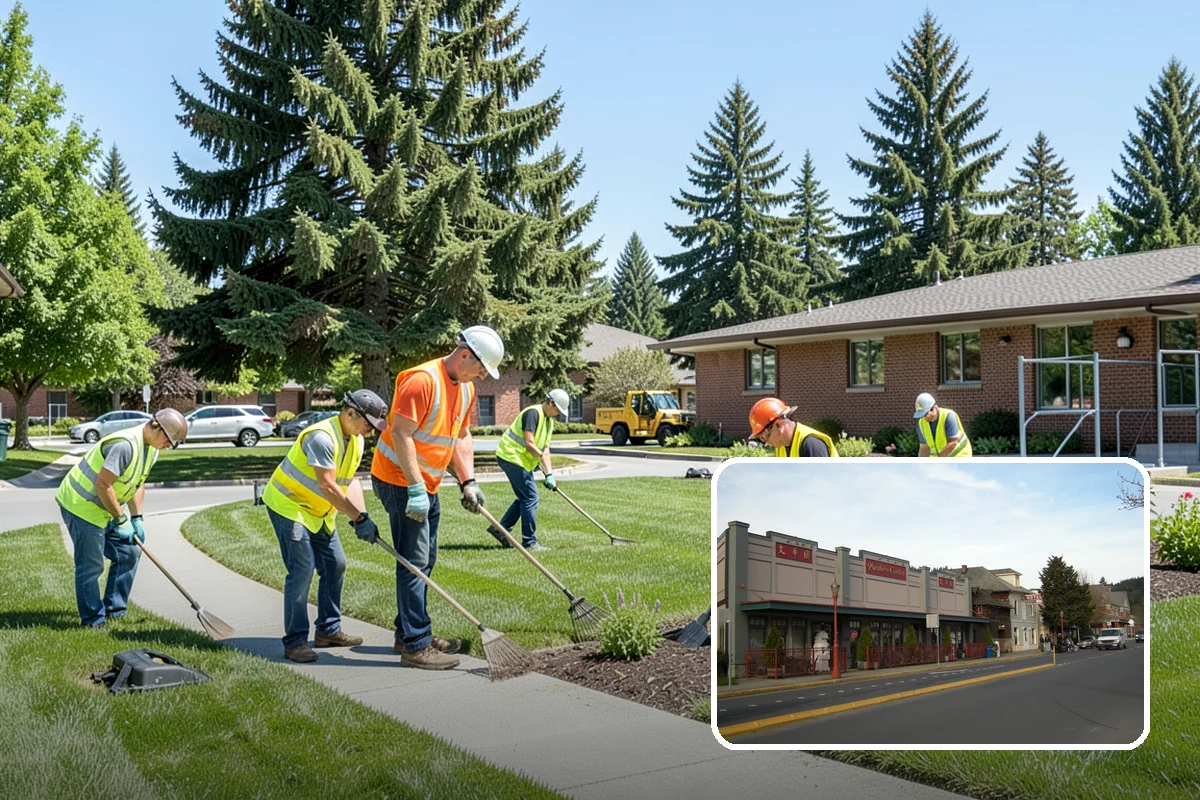 Right-of-Way Tree Clearing in Issaquah, King County, WA - Restored clearances improve safety for vehicles, cyclists, and pedestrians