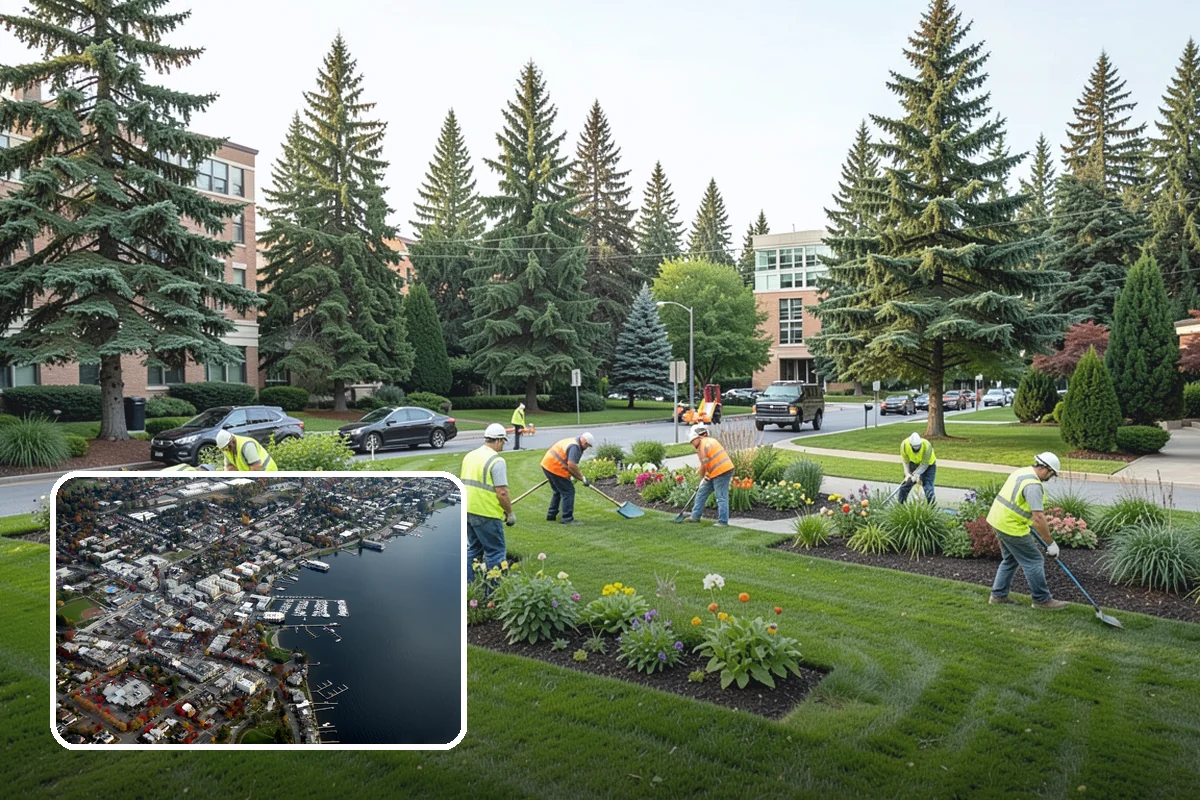 Right-of-Way Tree Clearing in Kirkland, King County, WA - Restored clearances improve safety for vehicles, cyclists, and pedestrians