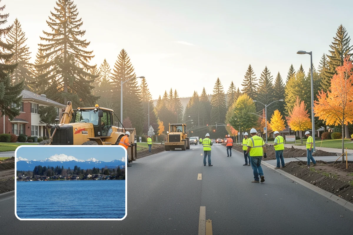 Right-of-Way Tree Clearing in Lake Stevens, Snohomish County, WA - Restored clearances improve safety for vehicles, cyclists, and pedestrians
