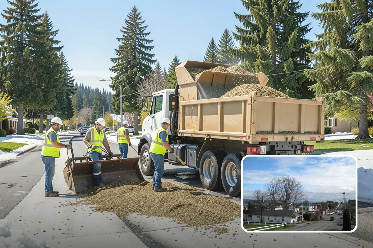 Right-of-Way Tree Clearing in Langley, Island County, WA - Restored clearances improve safety for vehicles, cyclists, and pedestrians