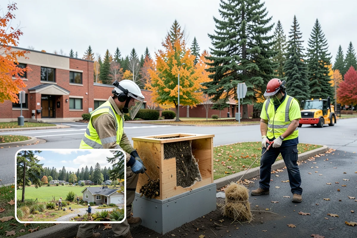 Right-of-Way Tree Clearing in Lyman, Skagit County, WA - Restored clearances improve safety for vehicles, cyclists, and pedestrians