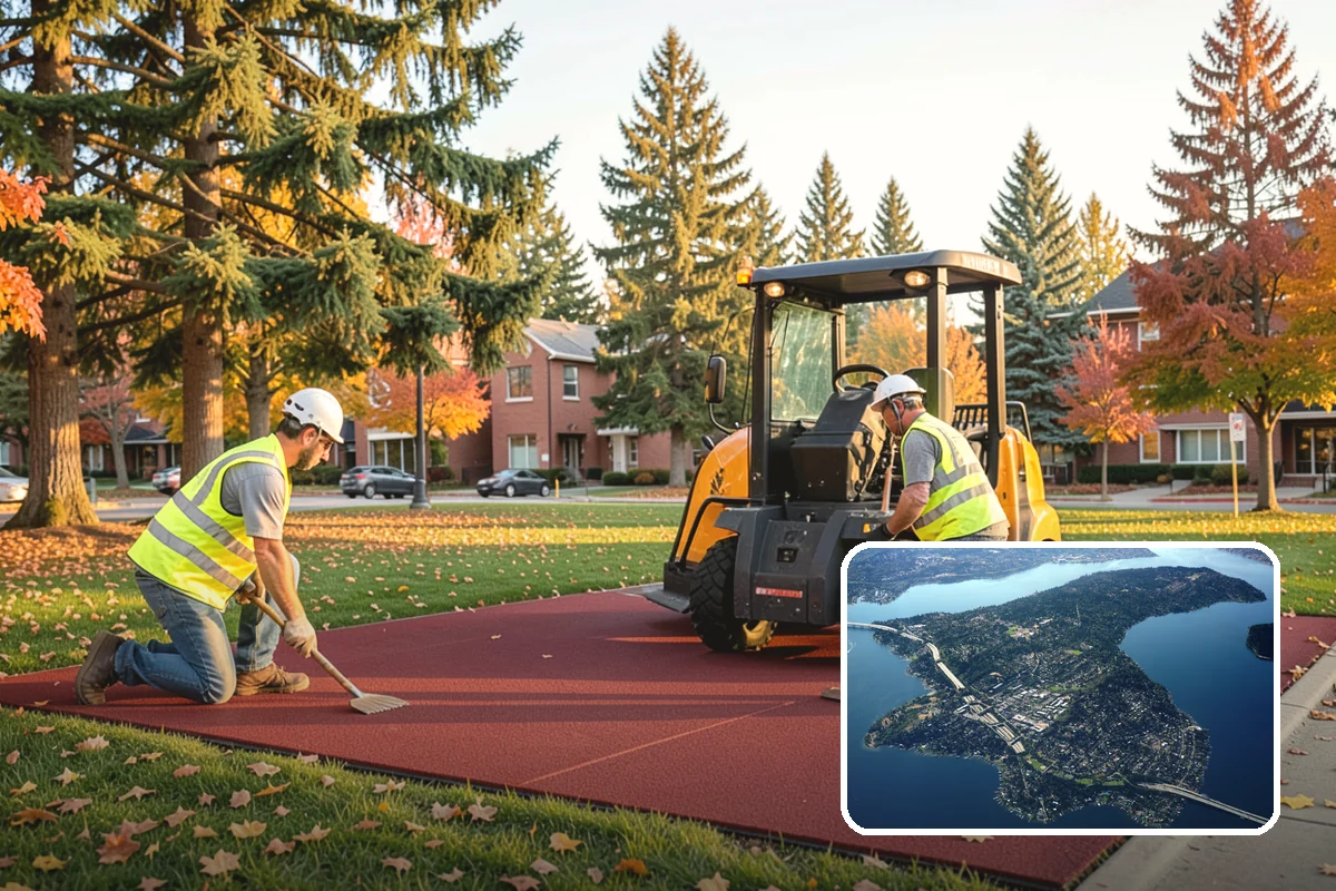Right-of-Way Tree Clearing in Mercer Island, King County, WA - Restored clearances improve safety for vehicles, cyclists, and pedestrians