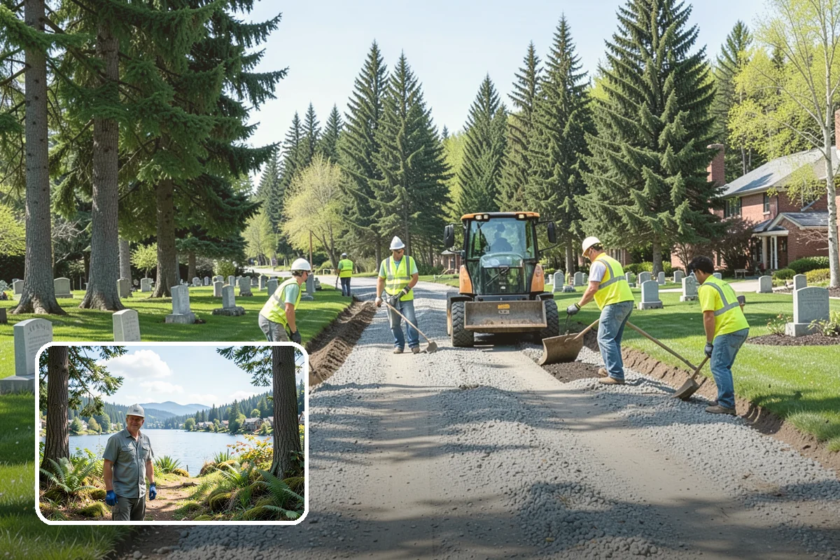 Right-of-Way Tree Clearing in Milton, King County, WA - Restored clearances improve safety for vehicles, cyclists, and pedestrians