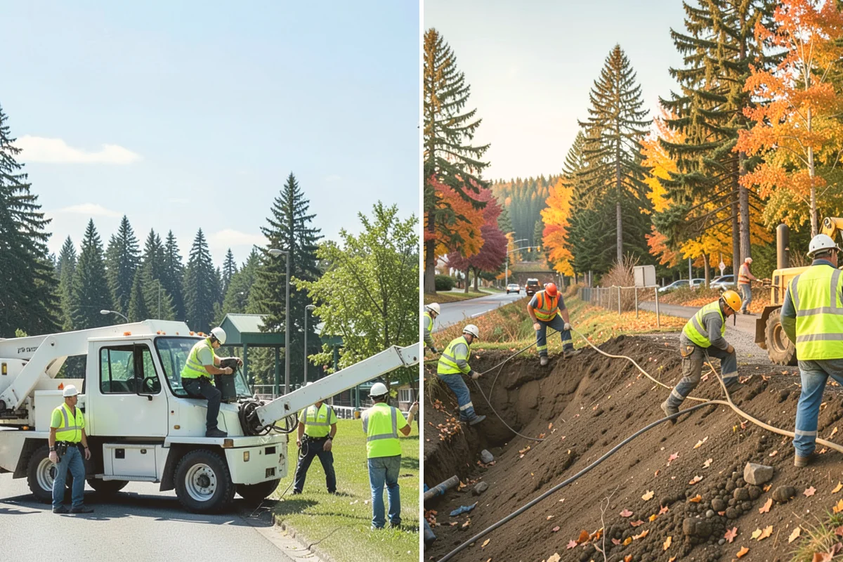 Right-of-Way Tree Clearing in Milton, King County, WA - We survey the corridor to define clearance targets and conflict trees