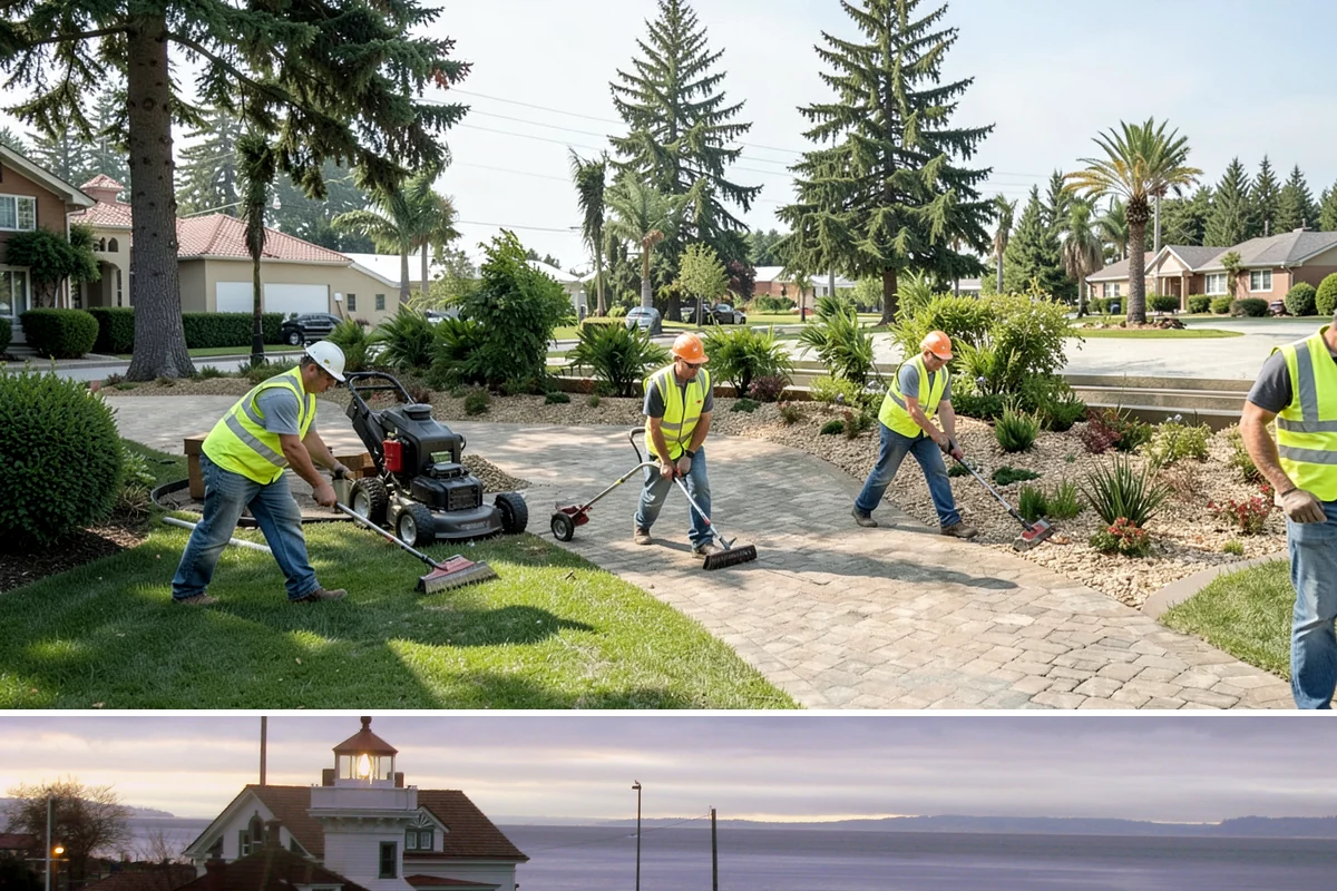 Right-of-Way Tree Clearing in Mukilteo, Snohomish County, WA - Right-of-way clearing is performed year-round, with dormant-season work reducing traffic impact and improving cut visibility.