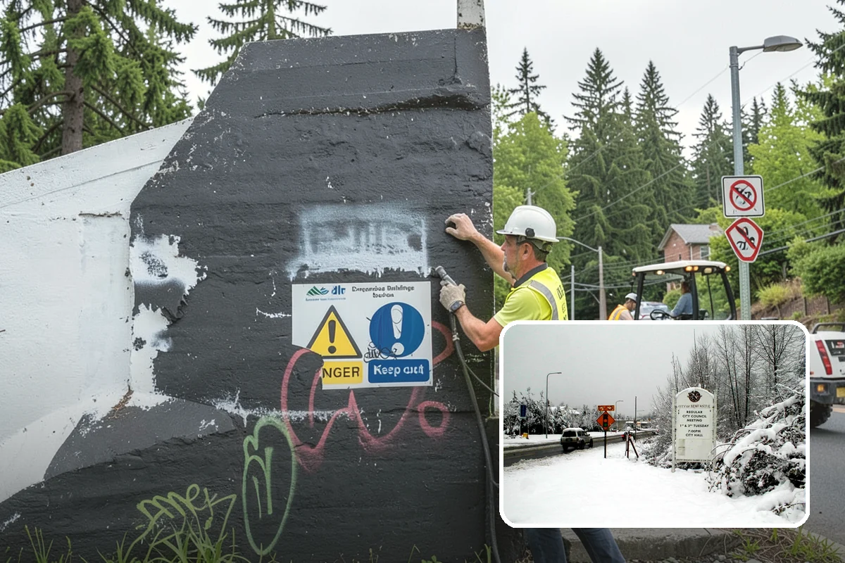 Right-of-Way Tree Clearing in Newcastle, King County, WA - Restored clearances improve safety for vehicles, cyclists, and pedestrians