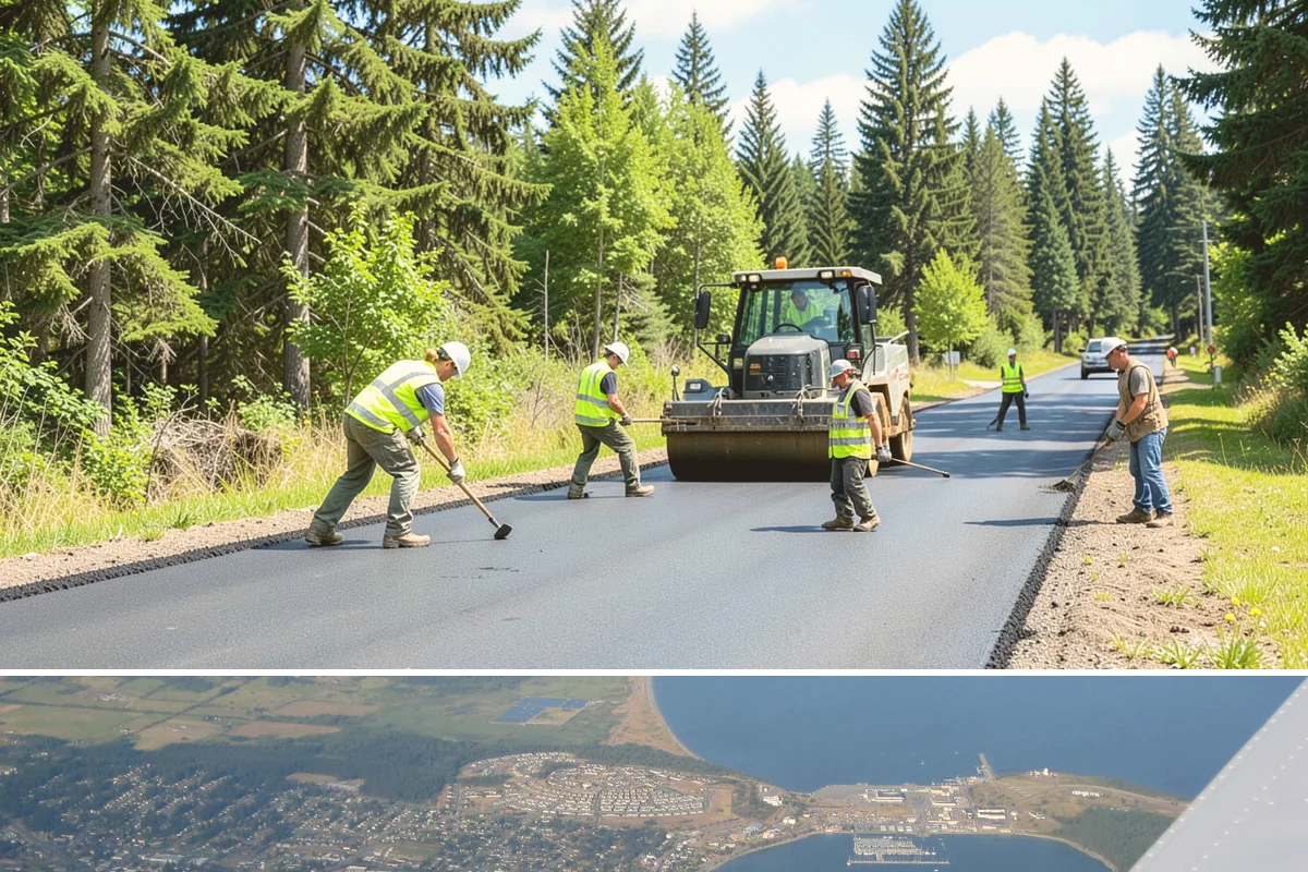 Right-of-Way Tree Clearing in Oak Harbor, Island County, WA - Right-of-way clearing is performed year-round, with dormant-season work reducing traffic impact and improving cut visibility.