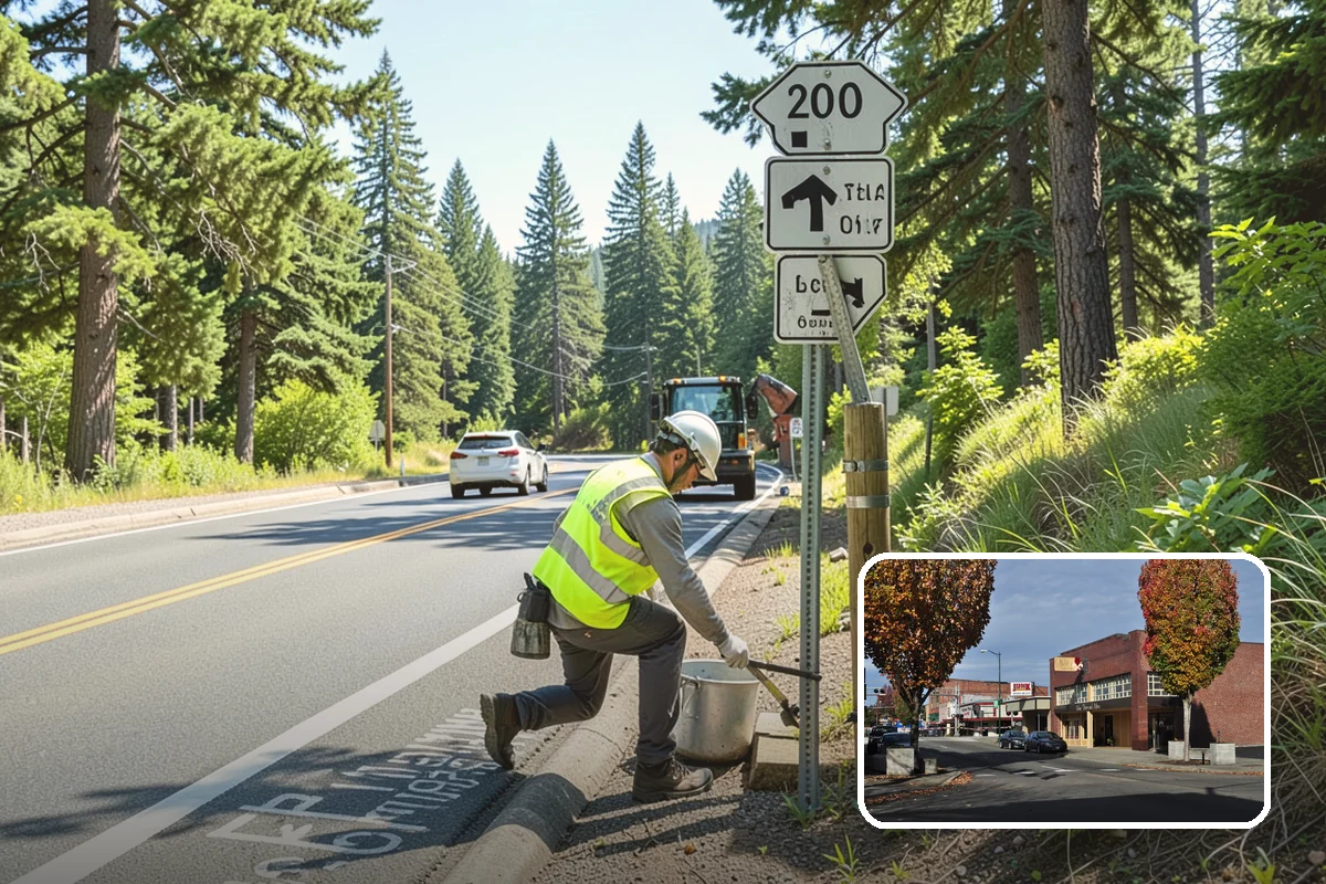 Right-of-Way Tree Clearing in Puyallup, Pierce County, WA - Restored clearances improve safety for vehicles, cyclists, and pedestrians
