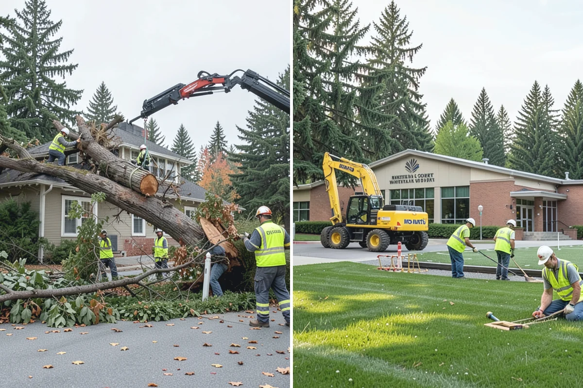 Right-of-Way Tree Clearing in Redmond, King County, WA - We survey the corridor to define clearance targets and conflict trees