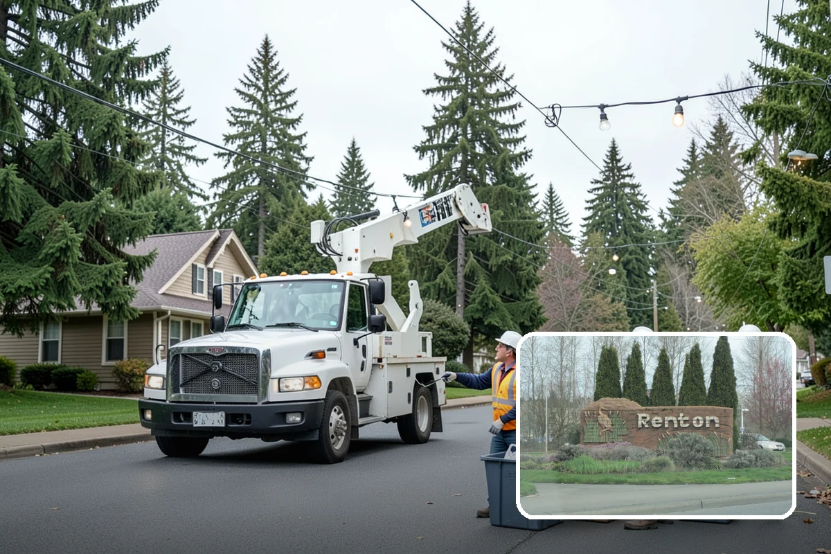 Right-of-Way Tree Clearing in Renton, King County, WA - Restored clearances improve safety for vehicles, cyclists, and pedestrians