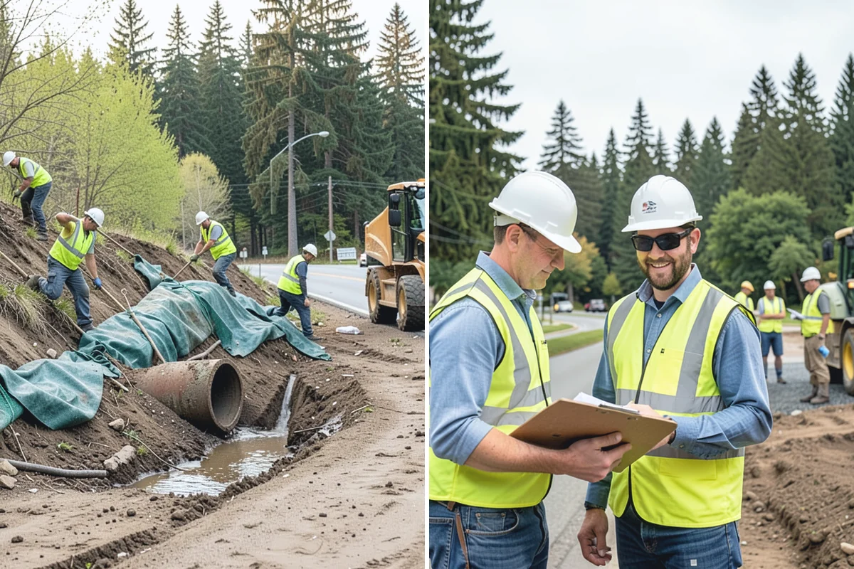 Right-of-Way Tree Clearing in Renton, King County, WA - We survey the corridor to define clearance targets and conflict trees