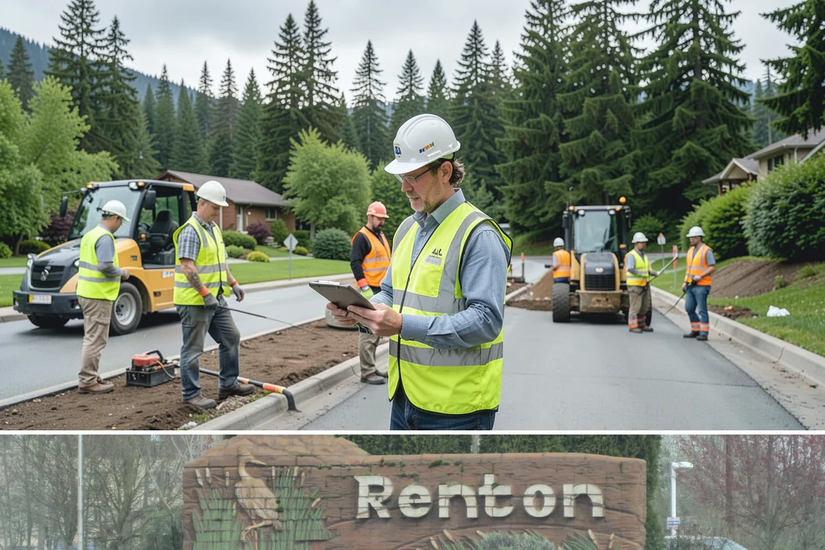 Right-of-Way Tree Clearing in Renton, King County, WA - Right-of-way clearing is performed year-round, with dormant-season work reducing traffic impact and improving cut visibility.