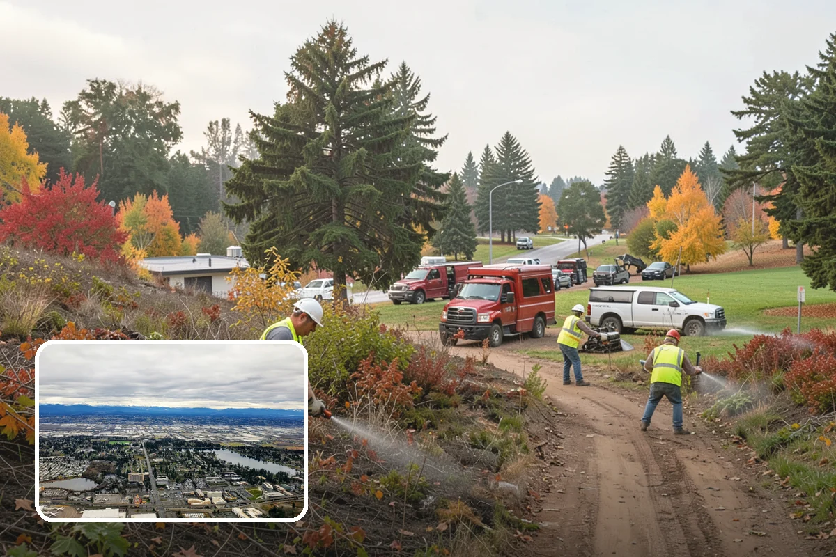 Right-of-Way Tree Clearing in SeaTac, King County, WA - Restored clearances improve safety for vehicles, cyclists, and pedestrians
