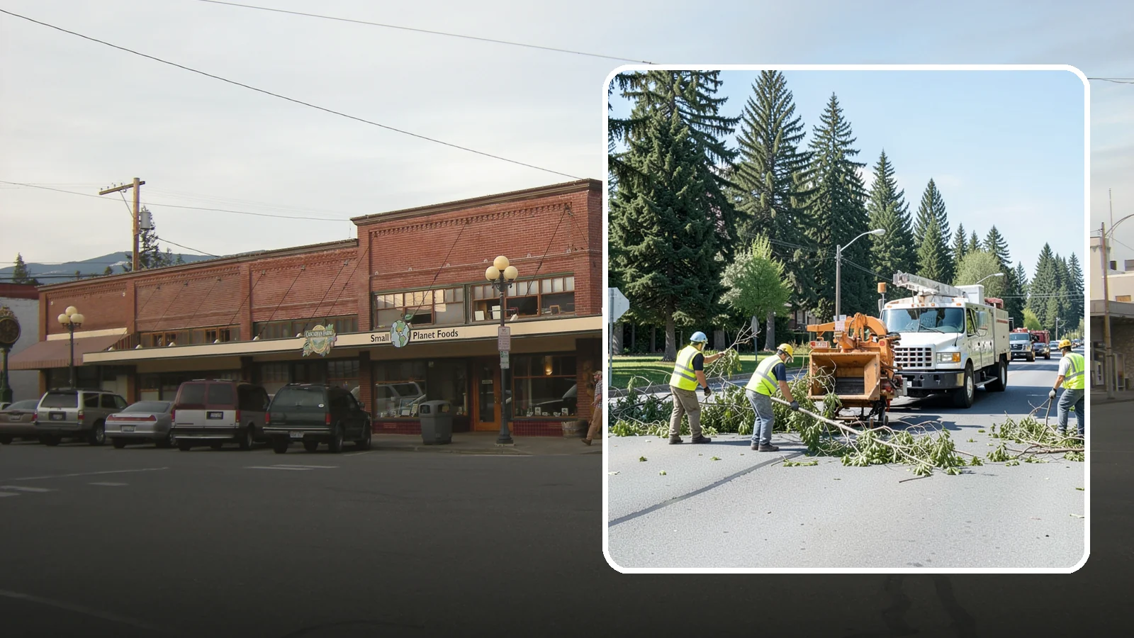 Right-of-Way Tree Clearing in Sedro-Woolley, Skagit County, WA - We clear trees and encroaching limbs from roadway and utility rights-of-way to restore clearances and sight lines for public...