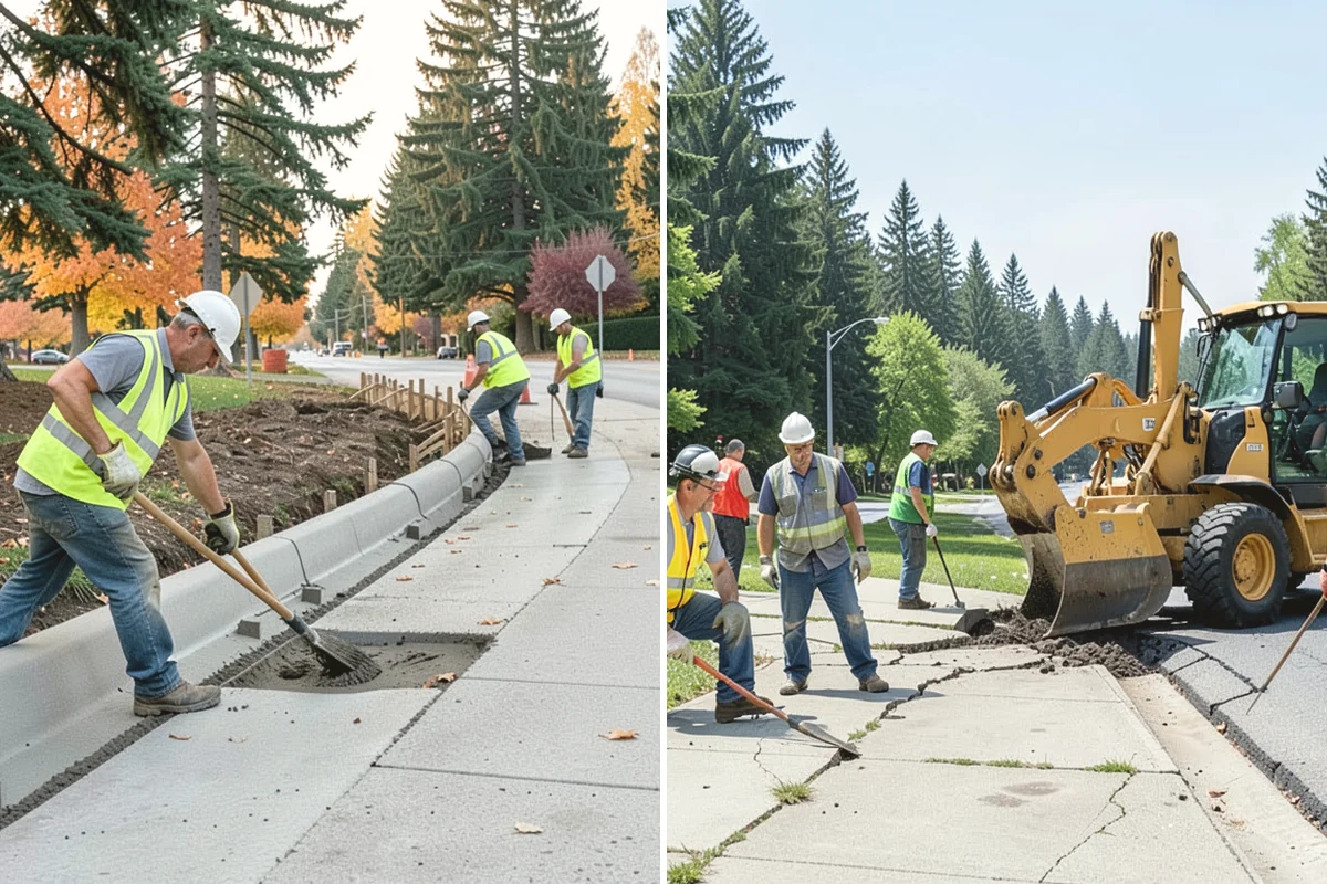 Right-of-Way Tree Clearing in Steilacoom, Pierce County, WA - We survey the corridor to define clearance targets and conflict trees