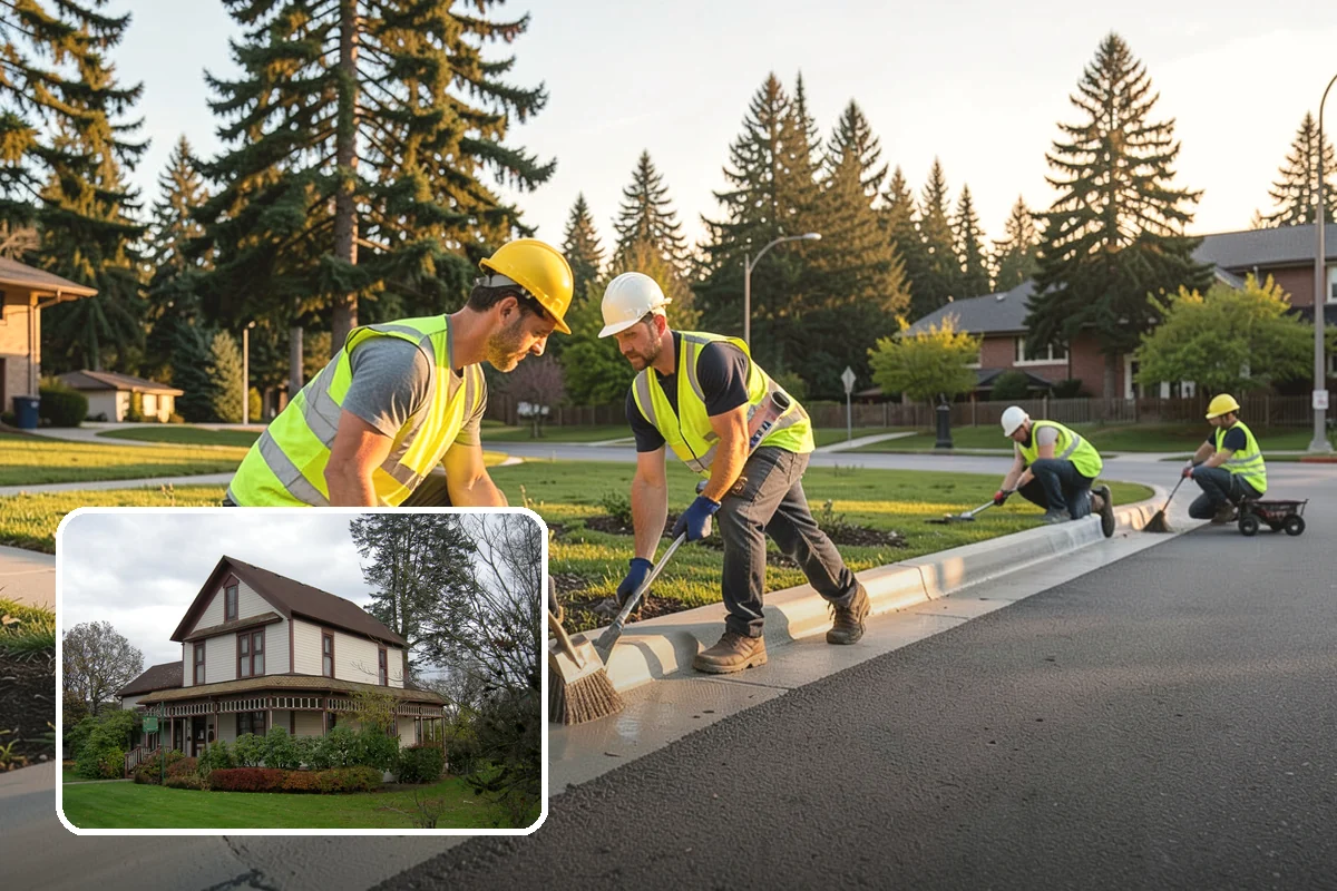 Right-of-Way Tree Clearing in Sumner, Pierce County, WA - Restored clearances improve safety for vehicles, cyclists, and pedestrians