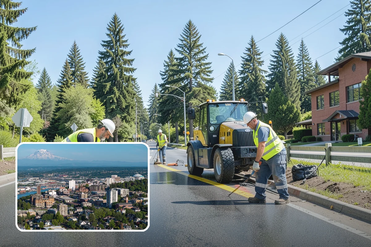 Right-of-Way Tree Clearing in Tacoma, Pierce County, WA - Restored clearances improve safety for vehicles, cyclists, and pedestrians