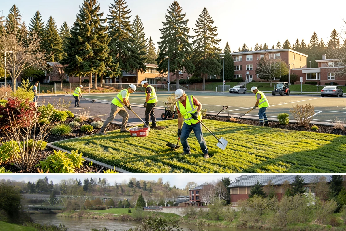 Right-of-Way Tree Clearing in Tukwila, King County, WA - Right-of-way clearing is performed year-round, with dormant-season work reducing traffic impact and improving cut visibility.