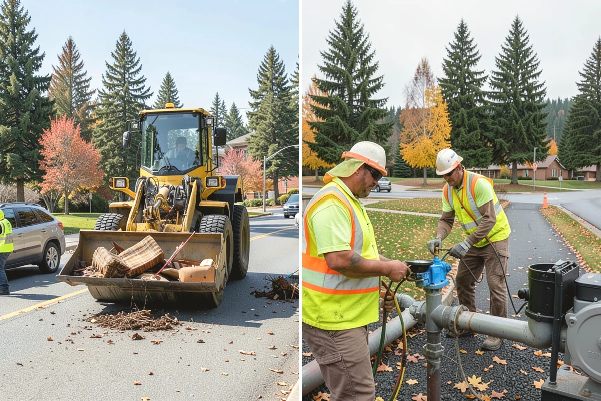 Right-of-Way Tree Clearing in University Place, Pierce County, WA - We survey the corridor to define clearance targets and conflict trees