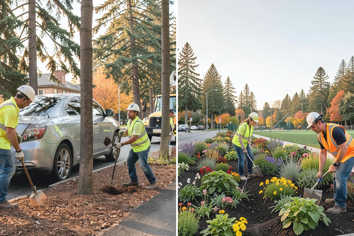 Right-of-Way Tree Clearing in Wilkeson, Pierce County, WA - We survey the corridor to define clearance targets and conflict trees