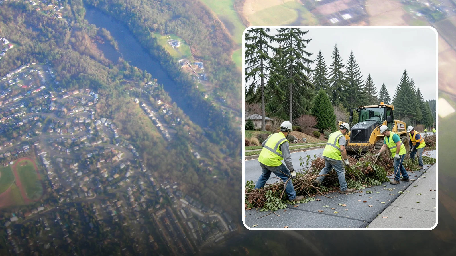 Right-of-Way Vegetation Removal in Algona, King County, WA - Comprehensive vegetation removal that restores full right-of-way function where growth has overtaken the public easement.