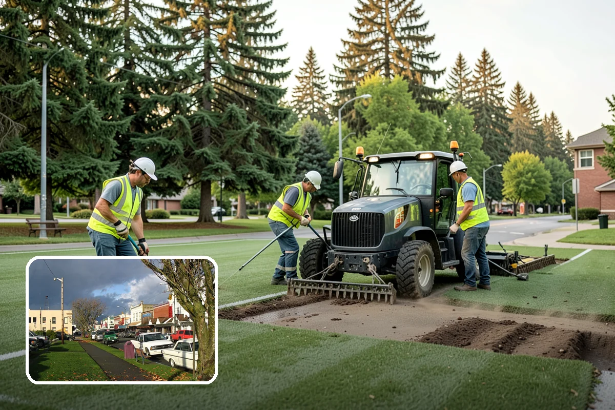 Right-of-Way Vegetation Removal in Arlington, Snohomish County, WA - Recovers encroached easement width for capital and enforcement needs
