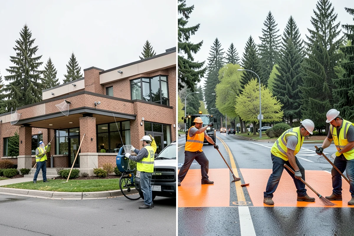 Right-of-Way Vegetation Removal in Arlington, Snohomish County, WA - Confirm right-of-way limits with agency survey data and mark boundaries