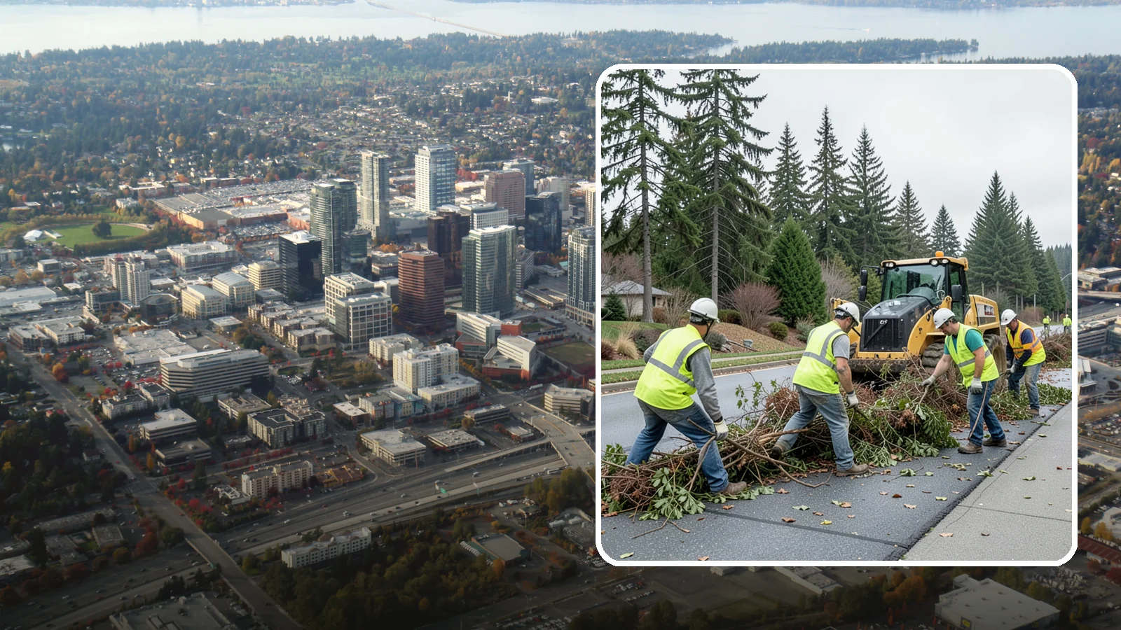 Right-of-Way Vegetation Removal in Bellevue, King County, WA - Comprehensive vegetation removal that restores full right-of-way function where growth has overtaken the public easement.