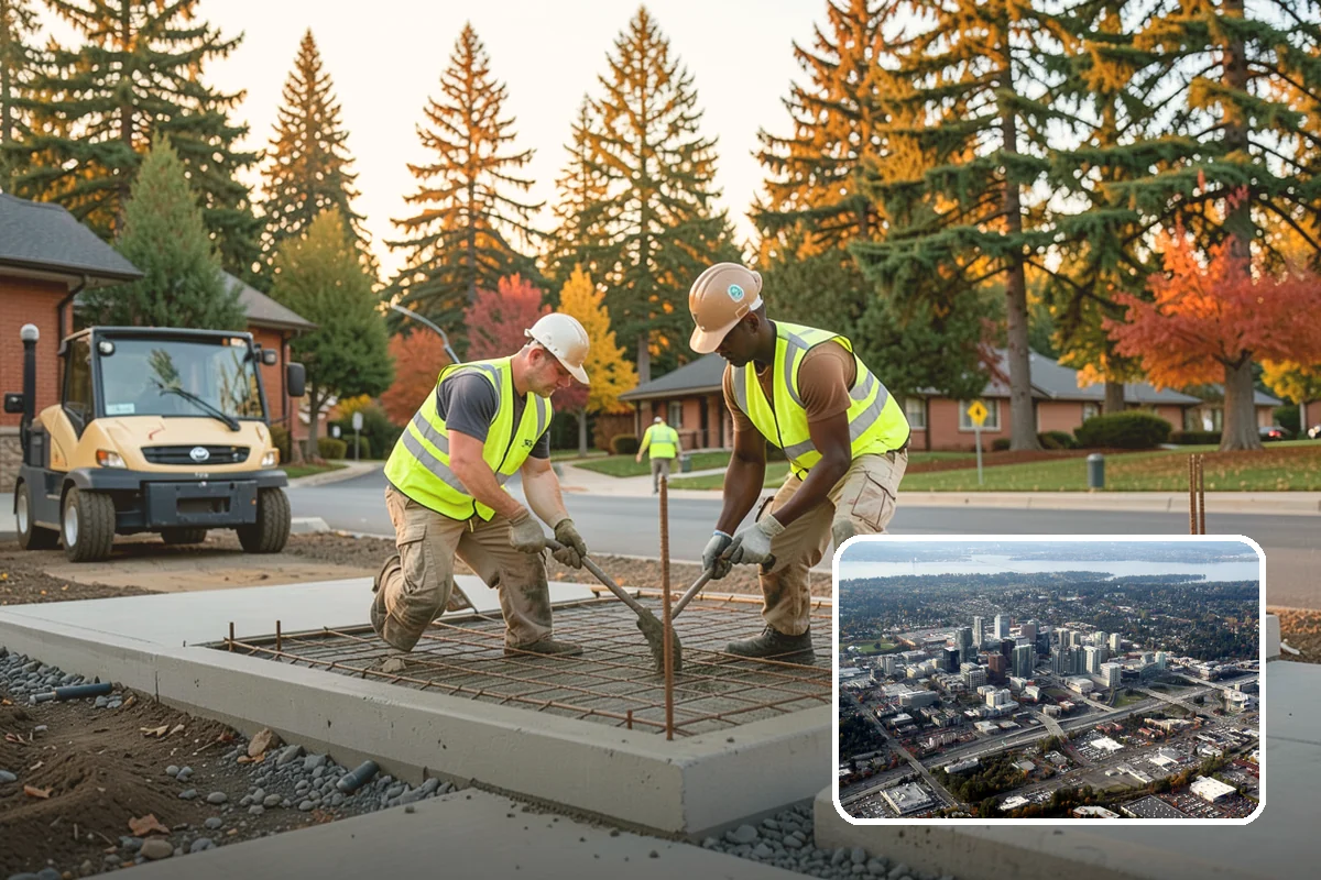 Right-of-Way Vegetation Removal in Bellevue, King County, WA - Recovers encroached easement width for capital and enforcement needs