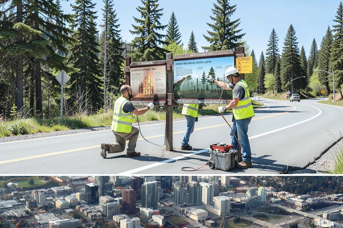 Right-of-Way Vegetation Removal in Bellevue, King County, WA - Full-corridor removal is scheduled in the drier late-spring through early-fall window to manage soil disturbance and meet erosion...