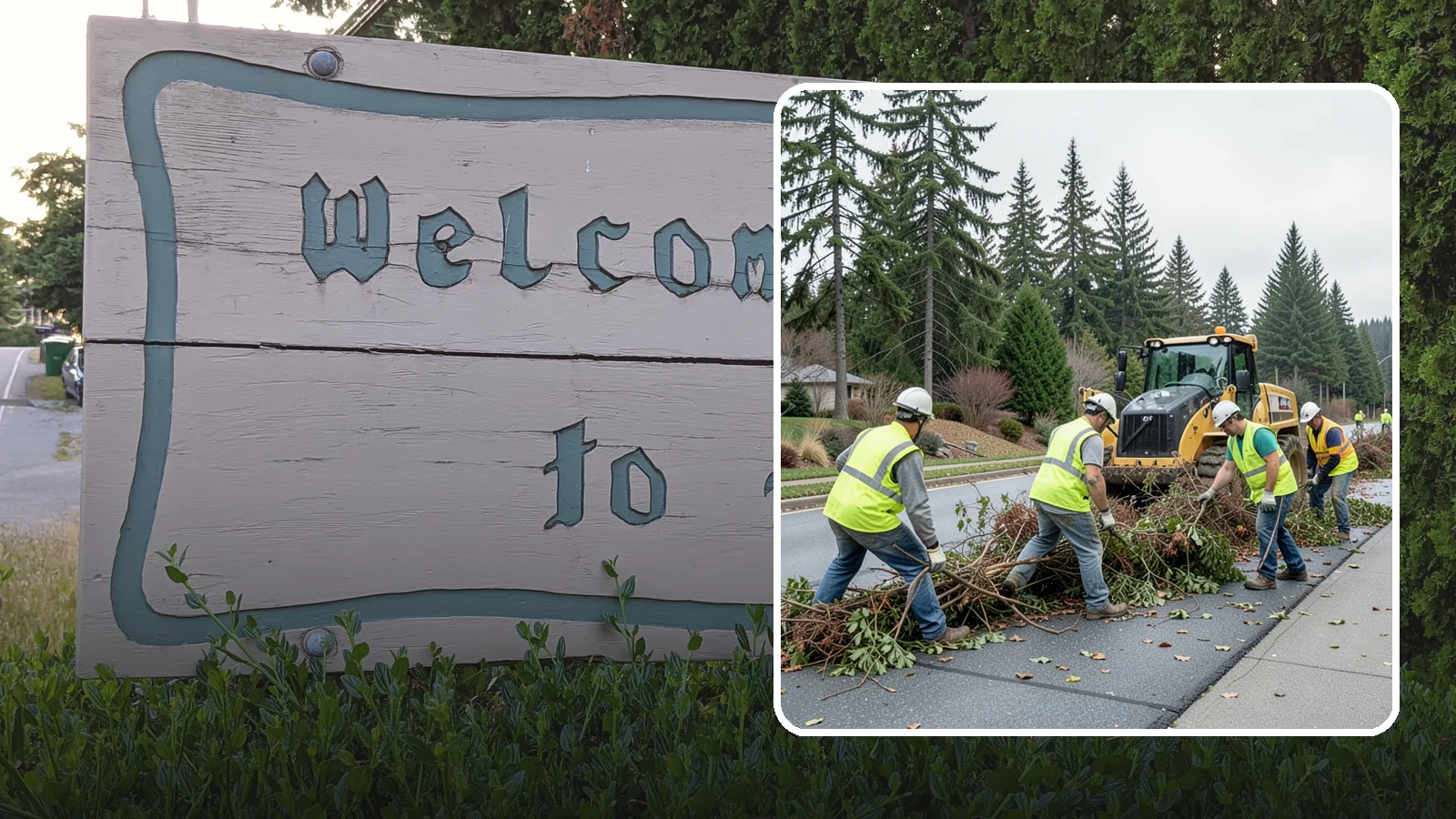 Right-of-Way Vegetation Removal in Brier, Snohomish County, WA - Comprehensive vegetation removal that restores full right-of-way function where growth has overtaken the public easement.