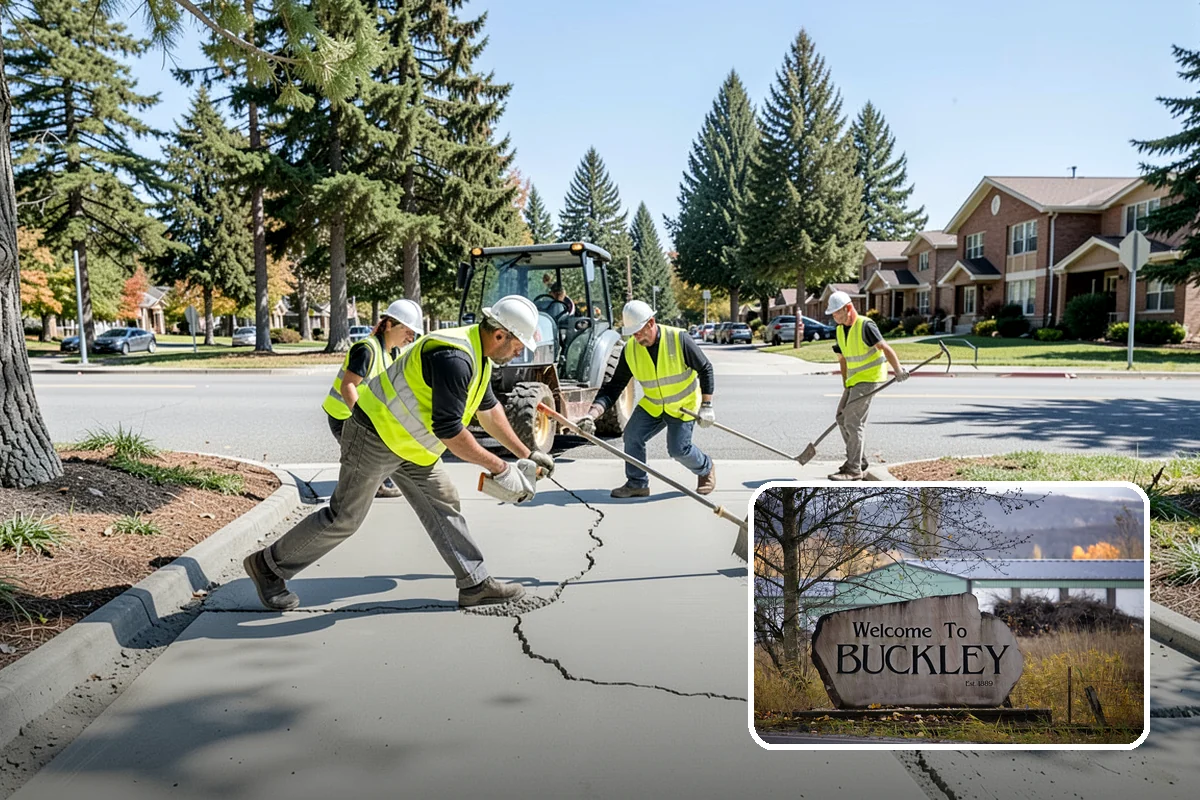 Right-of-Way Vegetation Removal in Buckley, Pierce County, WA - Recovers encroached easement width for capital and enforcement needs