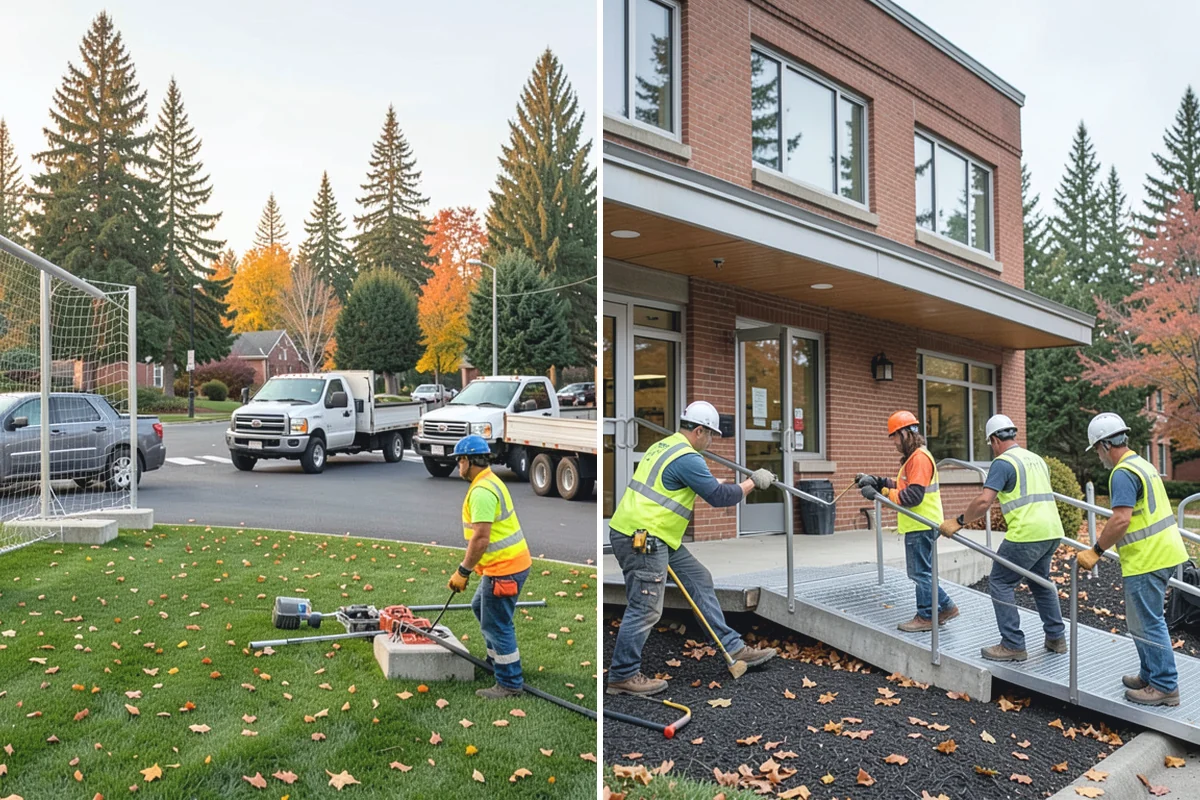Right-of-Way Vegetation Removal in Buckley, Pierce County, WA - Confirm right-of-way limits with agency survey data and mark boundaries