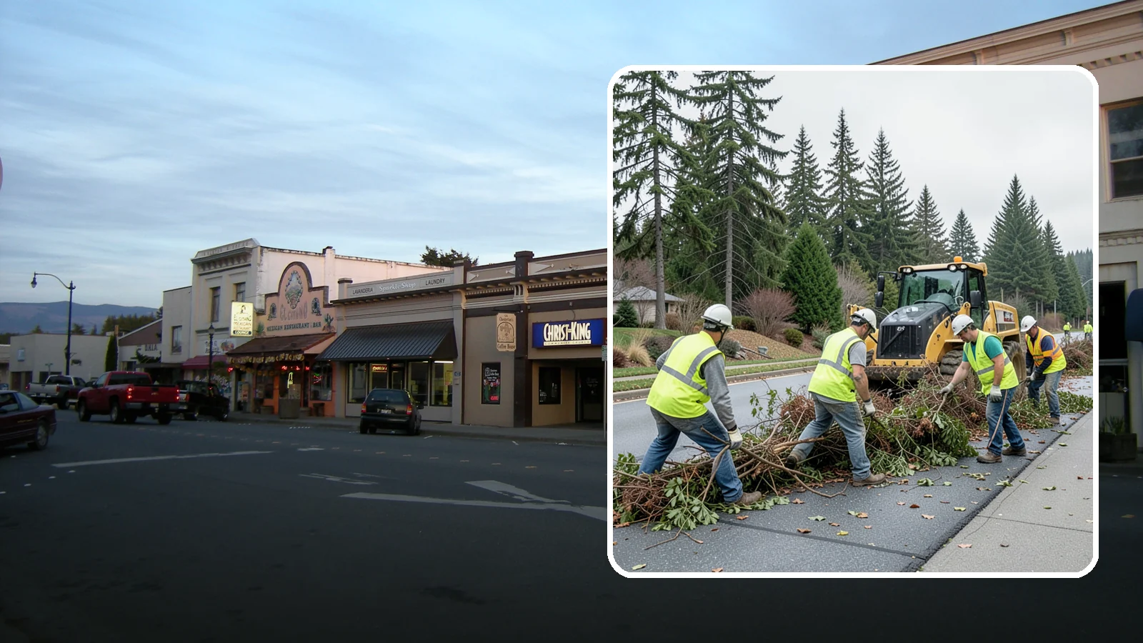 Right-of-Way Vegetation Removal in Burlington, Skagit County, WA - Comprehensive vegetation removal that restores full right-of-way function where growth has overtaken the public easement.